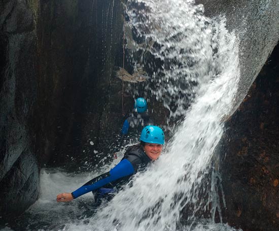 Etroitures dans le canyon du Tapoul