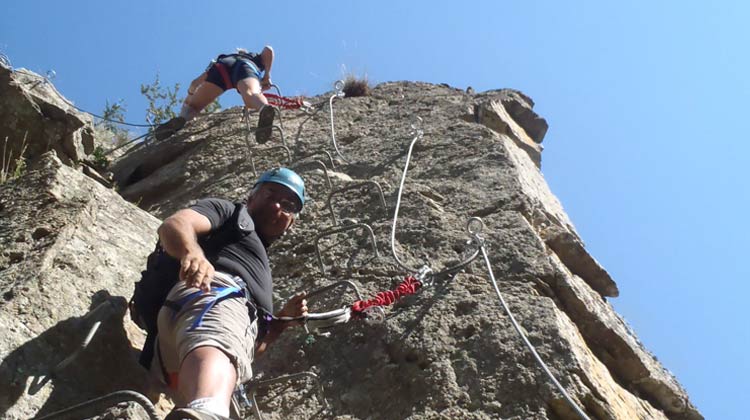 Escalade sur la Via de Rousses