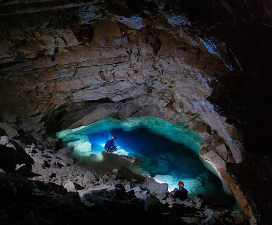 Lac souterrain dans les gorges du Tarn