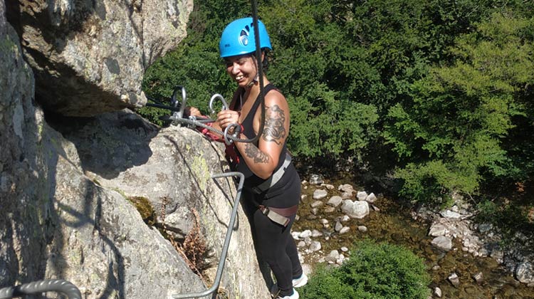 Sécurité sur la via ferrata de Rousses