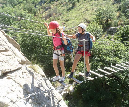 Passerelle du parcours rouge