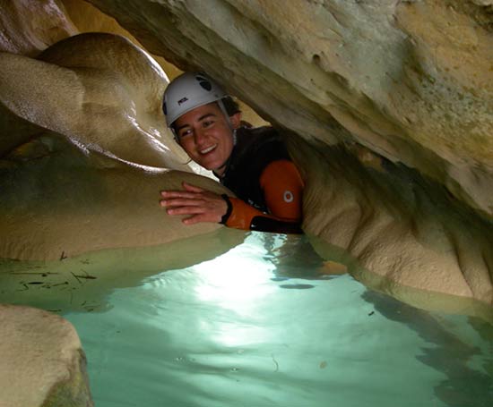 Siphon canyon en sierra de Guara