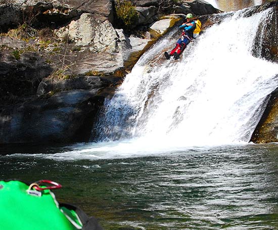 Toboggan en stage canyon